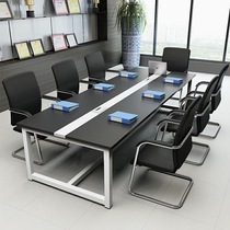 Kunming office furniture company conference table simple staff training table to negotiate computer desk modern steel frame table