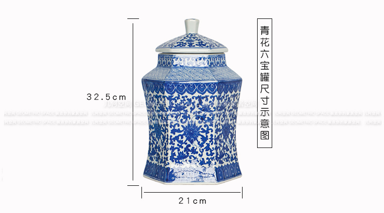 Modern Chinese style restoring ancient ways furnishing articles special - shaped ceramic canister to the sitting room is the study room partition adornment display