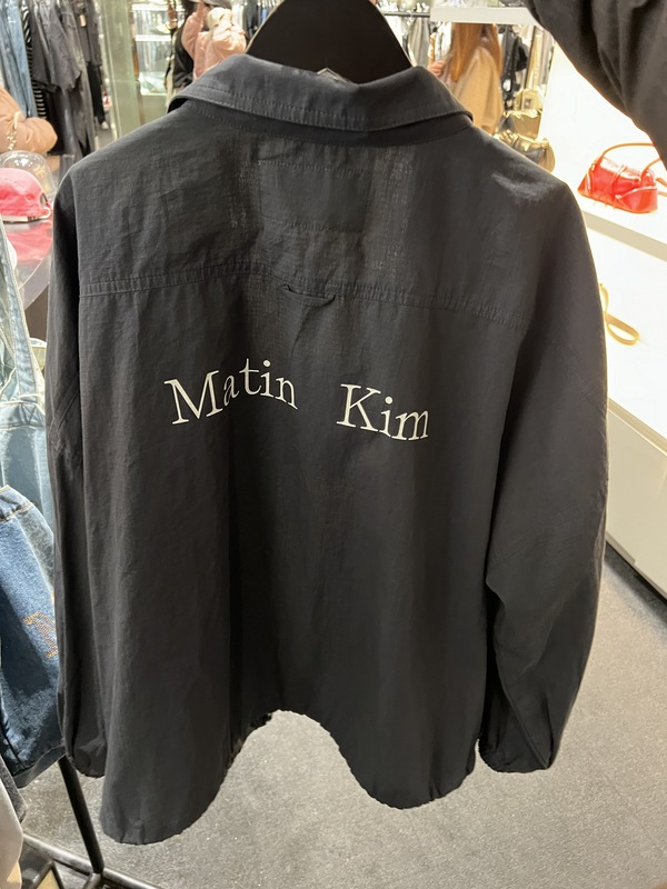 Rogue Rabbit County Clerk Korea Direct Mail Matinkim New Thin Letter Print Jacket