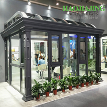 Villa Eurostyle Aluminum Alloy System Yangguang Room Terrace Broken Bridge Aluminum Alloy Doors And Windows Seal Balcony Glass House Custom