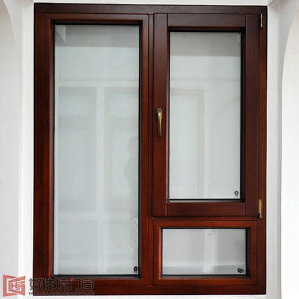 别墅铝包木门窗铝木复合窗德式铝包木落地窗隔