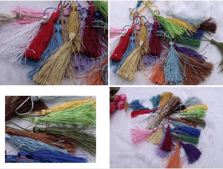 Little fish cross stitch accessories X138 (25 colors full set of bright silk tassels)