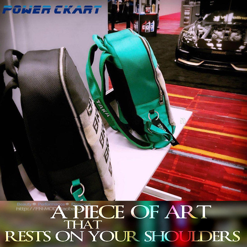 New JDM Grand Phararacing Retrofit Racing Car Seat Belt double shoulder bag BRIDE Bag Tide