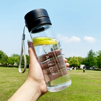 Стеклянная модель [прозрачная с чаем] Черный 600 мл