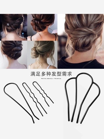 Horquilla de hierro coreana, horquilla simple, herramienta, horquilla, peine, artefacto trenzado, accesorios para la cabeza
