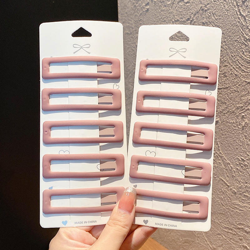 images 11:Square hairpin bb hairpin with hairpin on the headdress of the woman Liu Hai with broken hair on the side of the small clip net red 2023 new card
