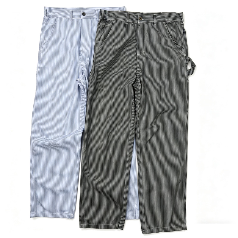 Foreign Trade American-Style Striped Carpenter Pants, Spring and Autumn Multi-Pocket Work Pants