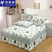 Váy cotton giường trong một mảnh 1.5m1.8 m khăn trải giường Simmons bảo vệ tay áo bụi trượt bông bìa có thể được tùy chỉnh - Váy Petti