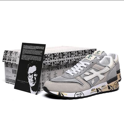 The 2025 summer new men's rice mesh breathable running shoes, anti-odor and shock-absorbing sports shoes, durable casual shoes trend