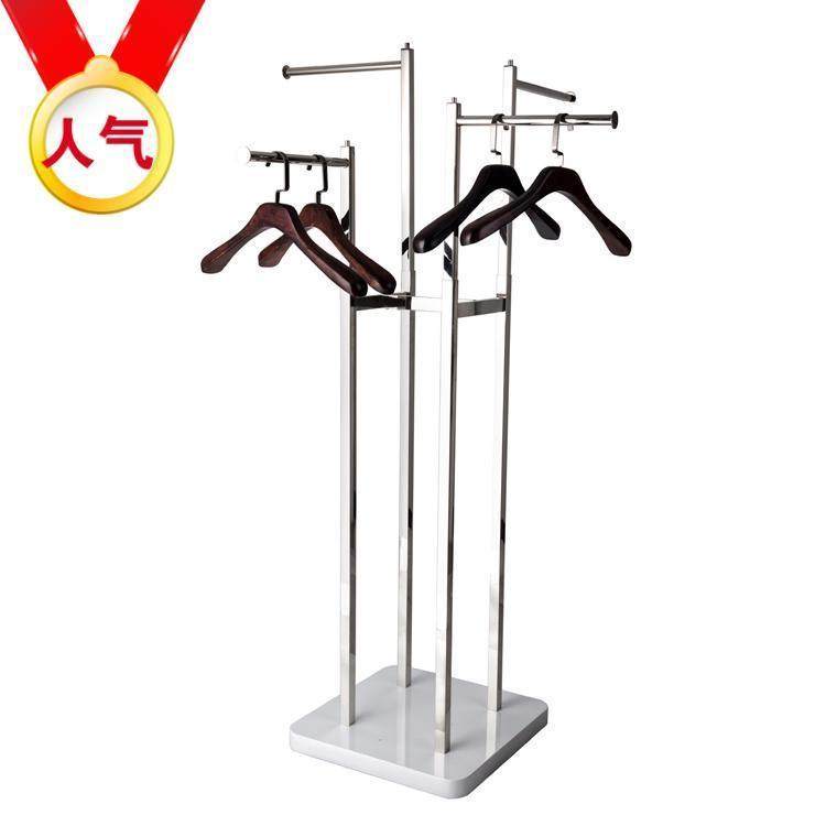 Stainless steel new Jinshang metal Guangdong Province mobile shelf Telescopic island shelf rack clothing cabinet display cabinet