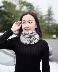 Mũ trùm đầu thời trang mới mũ trùm đầu nữ bib set set mùa thu đông khăn cổ phượt Khăn quàng cổ / khăn quàng cổ