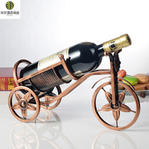 Stainless steel wine rack carriage wine rack European style Champagne wine rack fashion home wine cabinet decoration simple living room
