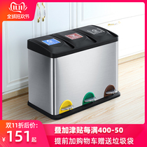 Posting crab garbage sorting garbage bins Home dry and wet separation area Kitchen Rubbish Bins Silo not part of the area