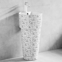 Meritocratic creative personality Ceramic Columns Basin Toilet Art Washbasin Balcony Floor-type partial area