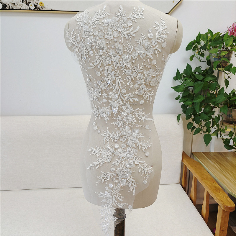 chinese dress ladies Costarellos - Massima Patchwork Lace Gown