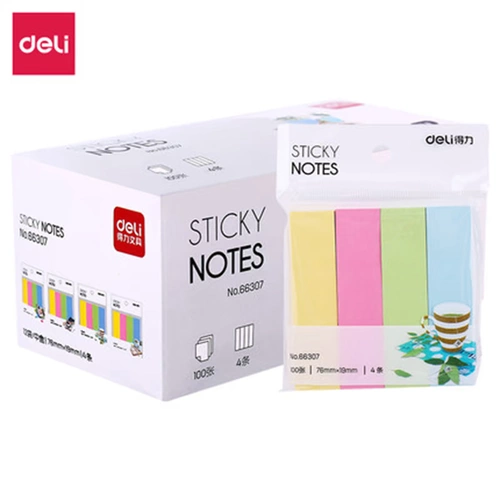 Милая многоцветная маленькая самоклеющаяся заметка