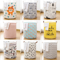 Dirty clothes basket dirty clothes storage basket fabric household clothing toys folding storage artifact laundry basket bucket dirty clothes basket