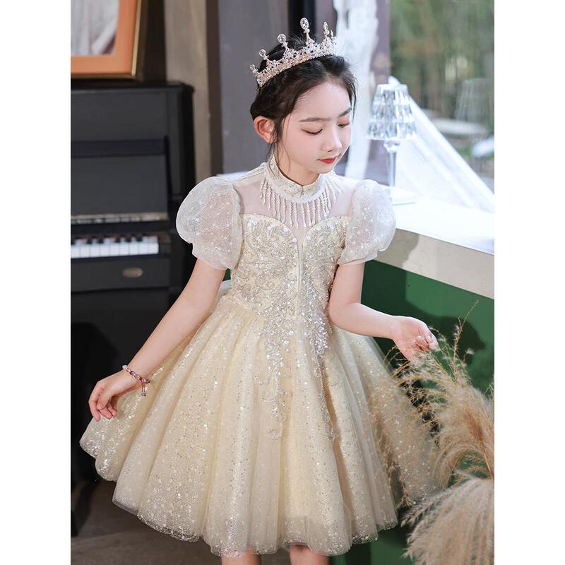 British Nextmaxm Kidsren's New Holiday Costumes Girls Birthday Princess Dress Host Flower Girl Wedding Costumes