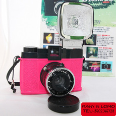 LOMO камера lomo相机diana f+ 粉红先生 mr.pink情人节120胶卷复古限定特别版