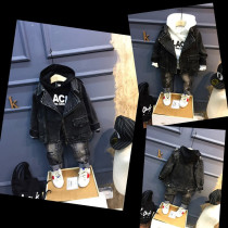 Boy Cowboy Suit Spring Autumn Clothing 2022 New Children 3 Years 2 Boys Baby 4 Han Edition 6 Three Sets 5 Coats 7