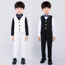 Boys suit vest suit childrens autumn piano performance host performance suit British flower girl dress