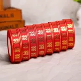 Свадебные принадлежности завязать красную веревочную приданую веревочную веревку переплета, веревочная свадебная невеста в сопровождении ленты красной ткани