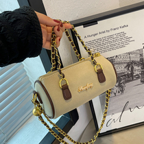 Hong Kong tide brand fashion chain bag female 2022 new all-match one-shoulder messenger net red casual explosion style cylinder bag