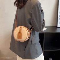 Hong Kong tide brand 2022 new fashion small bag female Western style wild high-end sense one-shoulder texture messenger cylinder bag