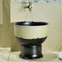 Chinese home toilet floor-standing large and small size one-piece washing mop pool balcony integrated mop pond basin