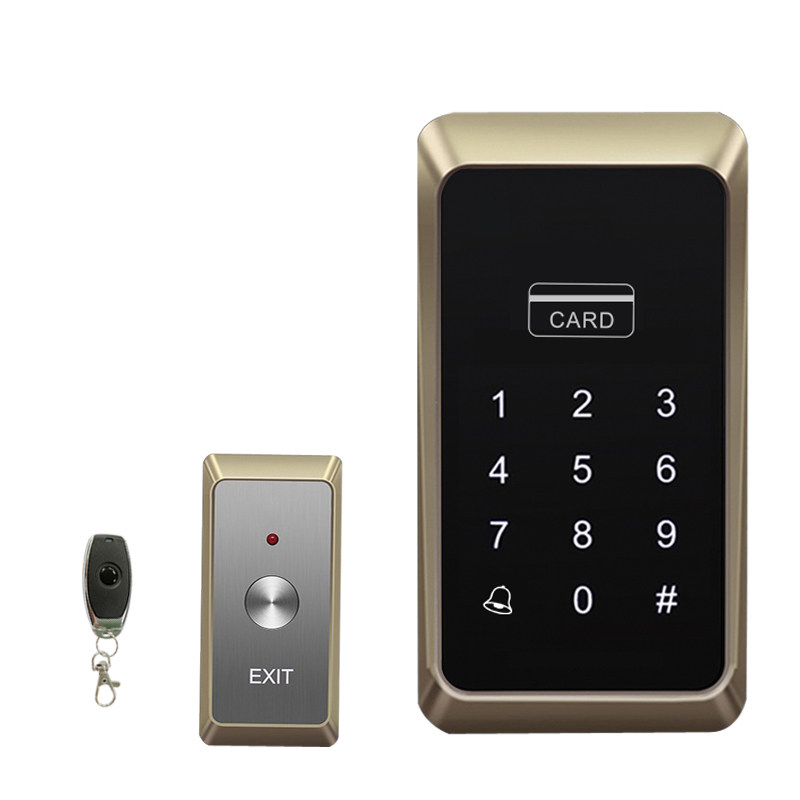 Realand M1 wireless access control system set iron door glass door password swipe card free wiring