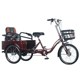 The elderly's power-pedaled electric tricycle, the elderly's power-assisted pedaled bicycle for transportation, the adult's pedal-assisted bicycle for picking up children and carrying cargo