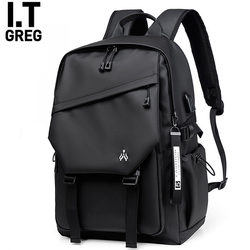 Hong Kong I.Tgreg Backpack Men's Large-Capacity Travel Computer Backpack Casual Men's Bag College Student School Bag Trendy