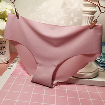 Mask pants Comfortable close-fitting incognito womens underwear Female sense of solid color one-piece briefs in low-rise cotton file