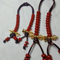Buddhist Supplies New Tibetan Red Stone Counter Diamond Pestle Prayer Beads Candida Beads Bracelet Accessories