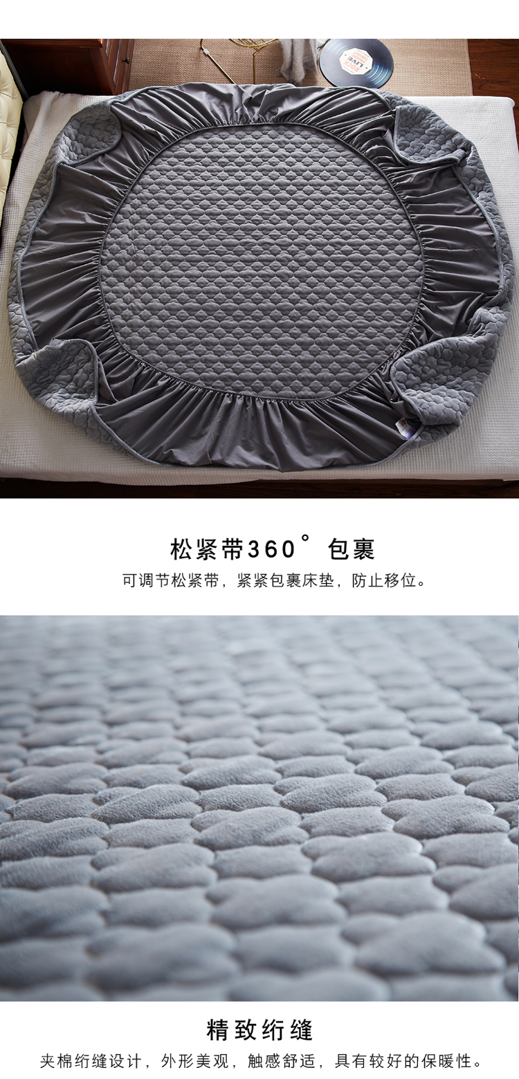 Giường nhung pha lê ấm áp dày mattress Nệm chống trượt 褥 Chăn bông Simmons bảo vệ trải giường 1.8 tùy chỉnh Ga chun Everon