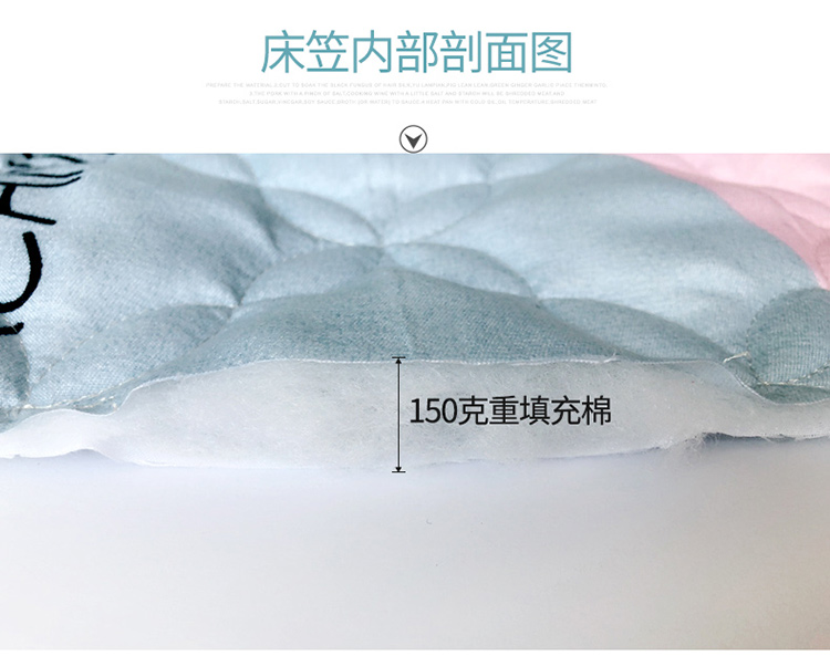 Giường cotton một mảnh tùy chỉnh chăn Simmons bảo vệ dày lên chống trượt mỏng nệm màu nâu nệm nệm trải giường 1,8m Ga phủ giường