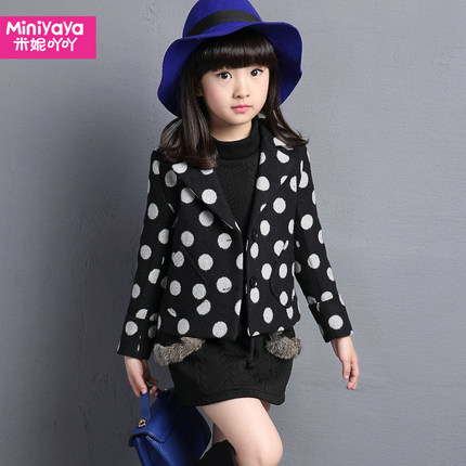 童装2015秋冬装女童呢子大衣外套韩版中大童