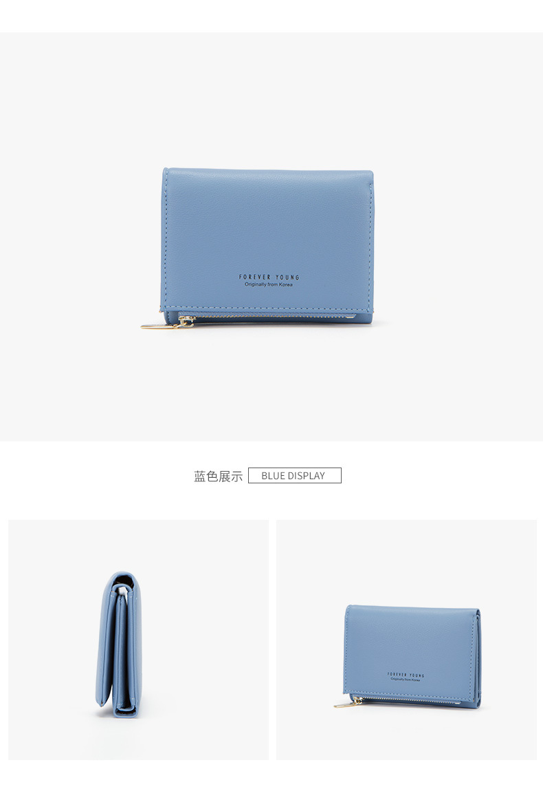 Ví nữ 2018 mới ngắn dễ thương ví mini zip xu sinh viên Phiên bản tiếng Hàn in ví nhỏ tươi - Ví tiền ví camelia