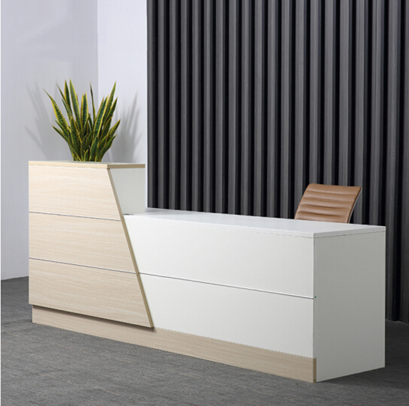 Chongqing Office Furniture Front Desk Reception Desk Welcome Bentdesk Consulting Desk Brief Modern Company Hotel Bar Counter Cashier Counter