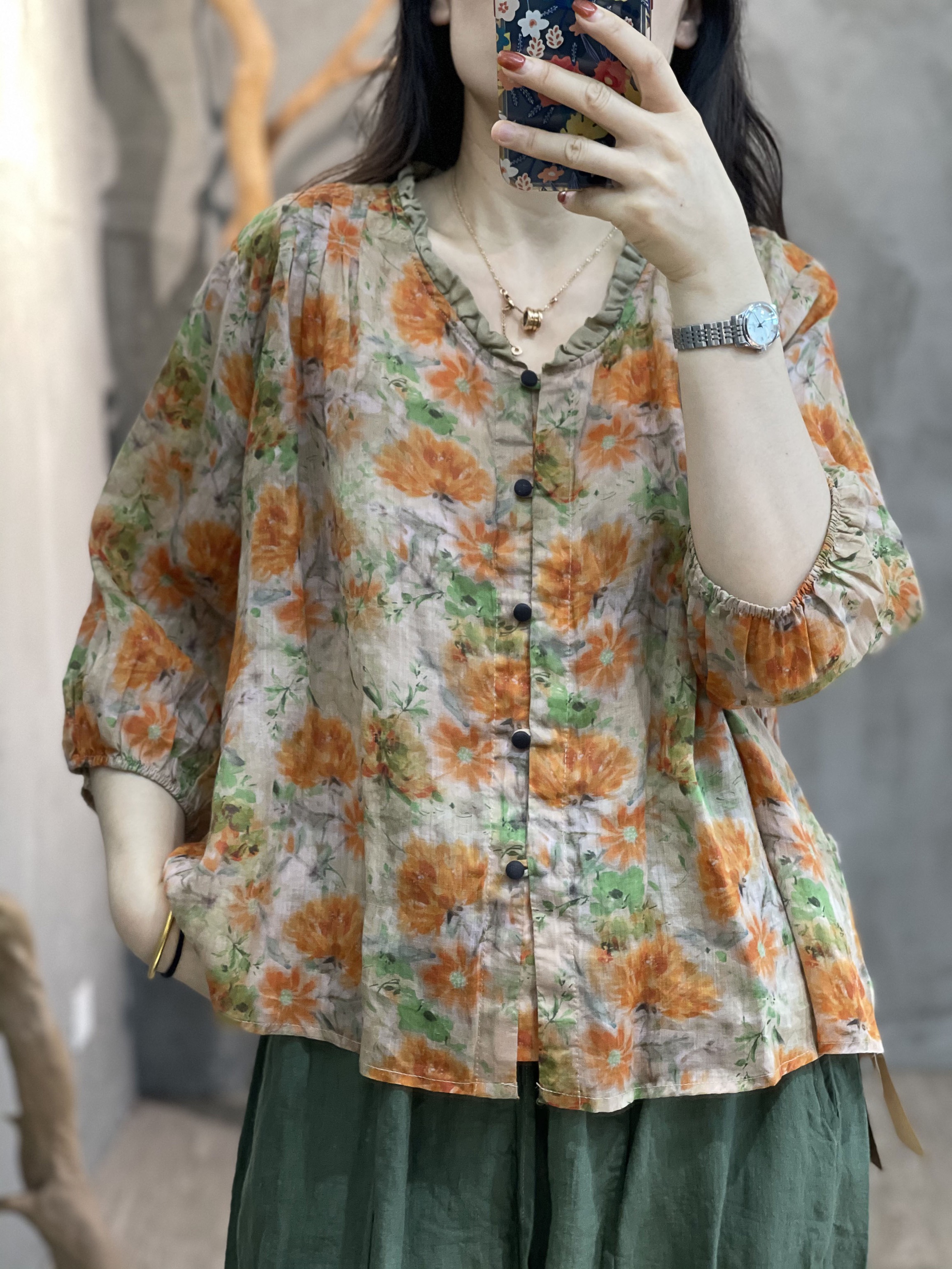  L large code+Orange  