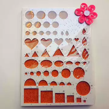 Roll paper template plate Roll paper circle ruler Universal ruler Manual basic special tool Roll toilet paper round modeling pad