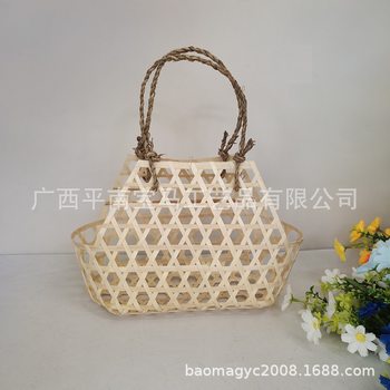 Wedding Gift Basket, Fruit Basket, Egg Basket, Bamboo Basket, Creative Gifts, Handmade DIY Gift Basket, Atmosphere,