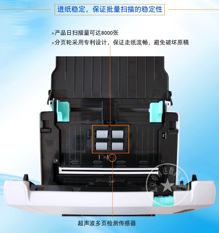 Founder Scanner F400 Máy quét hai mặt tốc độ cao Máy quét giấy tự động Máy quét liên tục - Máy quét
