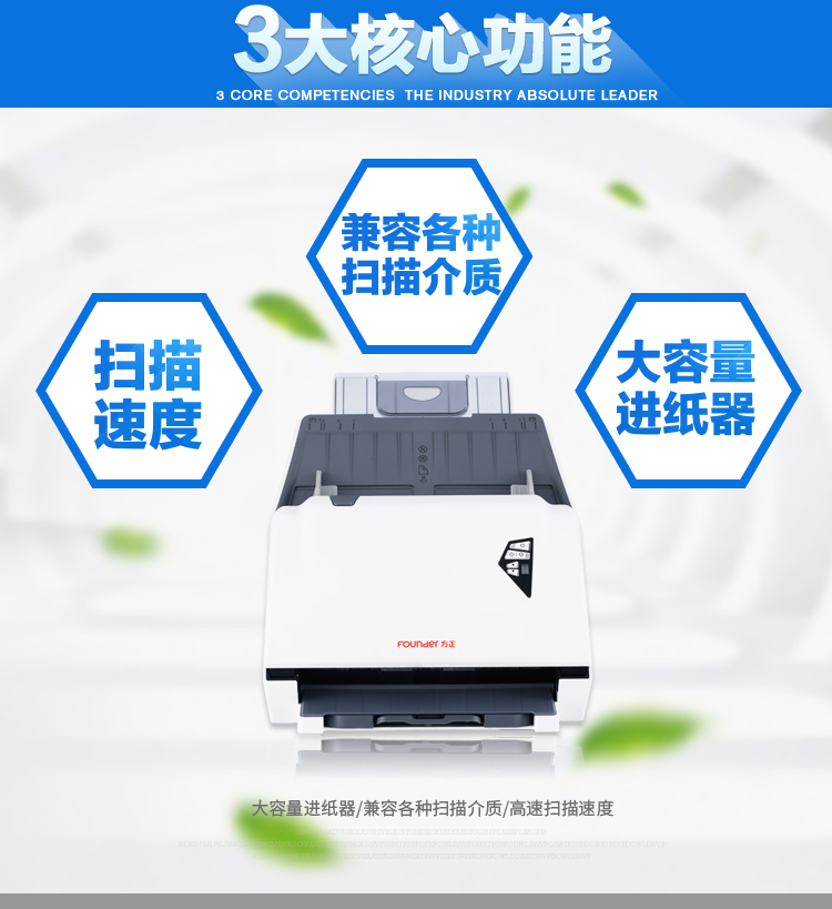 Người sáng lập Máy quét Z65D Máy quét tốc độ cao A4 Tự động quét hai mặt Máy quét tệp liên tục - Máy quét