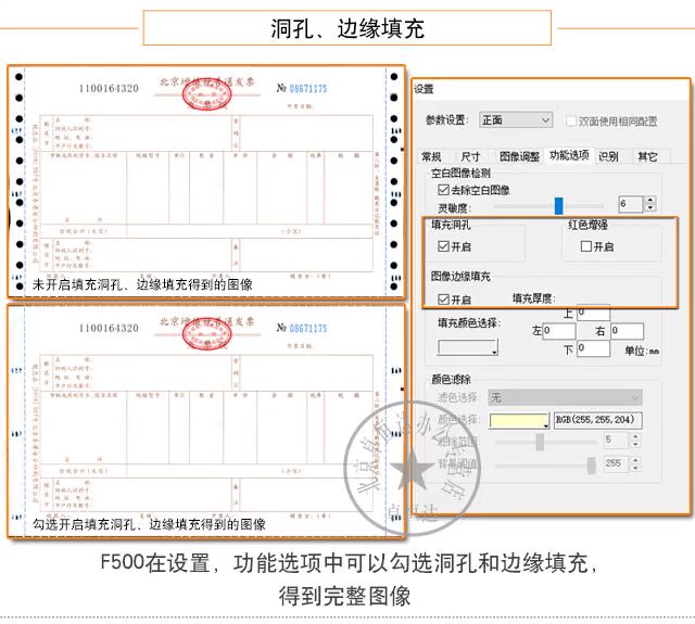 Người sáng lập Máy quét F500 Máy quét hai mặt tốc độ cao A4 Máy quét liên tục tự động 50 trang 100 khuôn mặt / phút - Máy quét