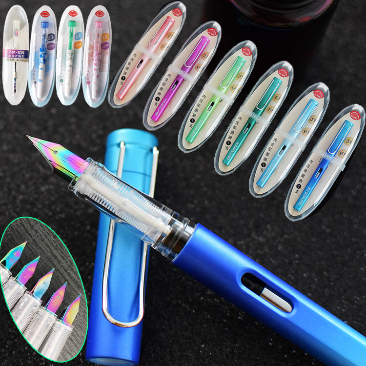 Golden Master KS160U Office Primary And Middle School Students Orthopedic Pen Color Iridium Gold Pen Nib Suction Ink-changing Moussesack Dual-Use Transparency