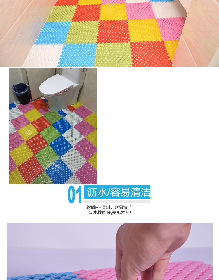 Bath mat ban công phòng bếp phòng tắm vòi sen thảm entry nước nhà vệ sinh lát khảm sàn mat - Thảm sàn thảm đá thấm nước