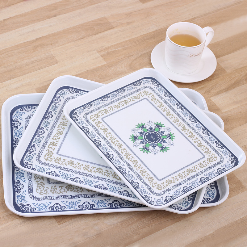 Pallet plastic plate creative hotel tableware plate melamine rectangular round cup plate tea plate home modern simplicity