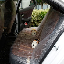 Disposable plastic rear seat cover 10 car disposable plastic cushion cover seat protective cover