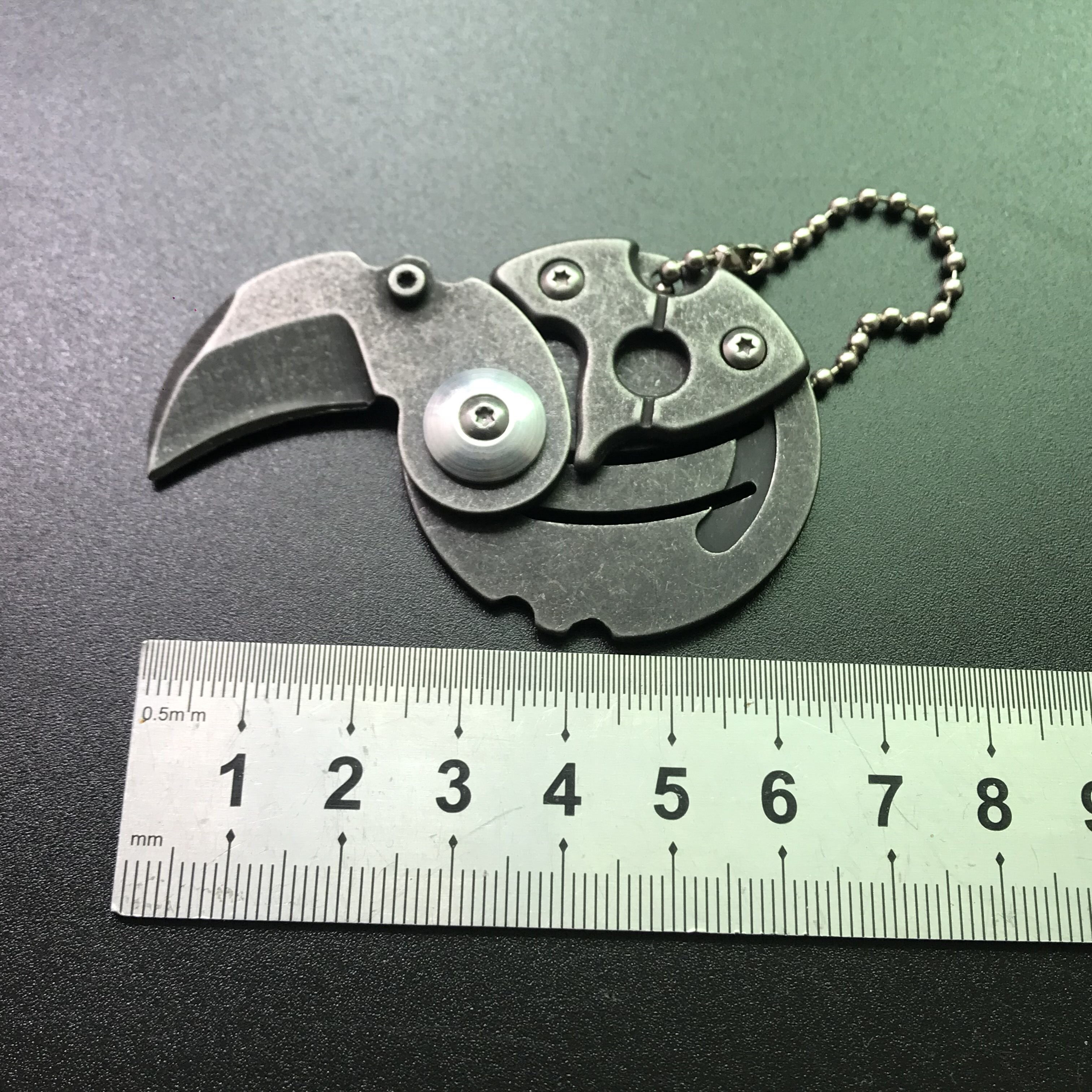 Mini Portable Coin Knife Keychain Pendant Pocket Knife